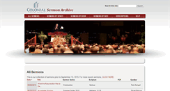 Desktop Screenshot of media.colonial.org