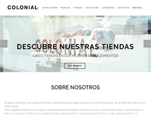 Tablet Screenshot of colonial.es